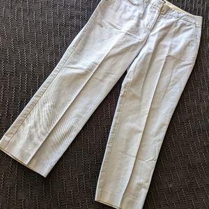 Talbots Signature Cotton Crop Pants Pastel Blue Sz 4